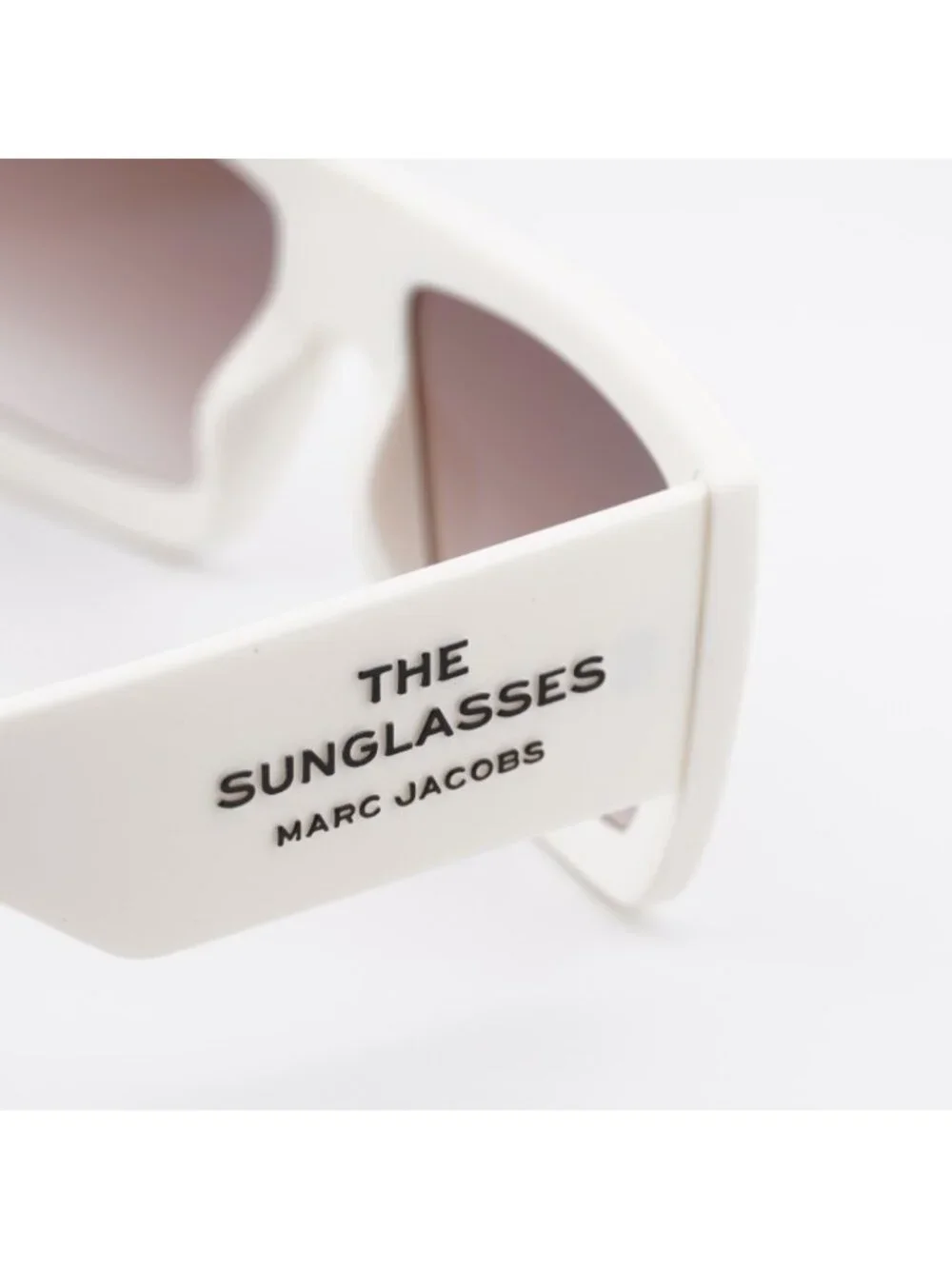 Marc Jacobs MARC 775/S 0SZJ HA Sunglasses White Rectangle Frame, Brown Lenses